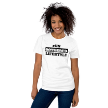 Load image into Gallery viewer, #UNBOTHEREDLIFESTYLE Short-Sleeve Unisex Graphic T-Shirt