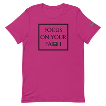 Load image into Gallery viewer, FOCUS ON YOUR FAITH Unisex Graphic T-Shirt