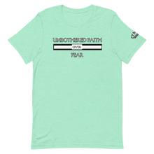 Load image into Gallery viewer, UNBOTHERED FAITH OVER FEAR Unisex Graphic T-Shirt