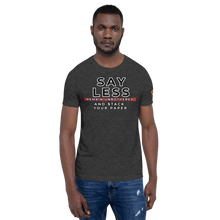 Load image into Gallery viewer, SAYLESS REMAIN UNBOTHERED AND $TACK YOUR PAPER Graphic Unisex T-Shirt- Red
