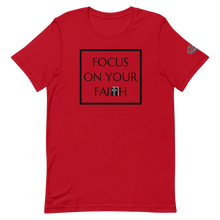 Load image into Gallery viewer, FOCUS ON YOUR FAITH Unisex Graphic T-Shirt
